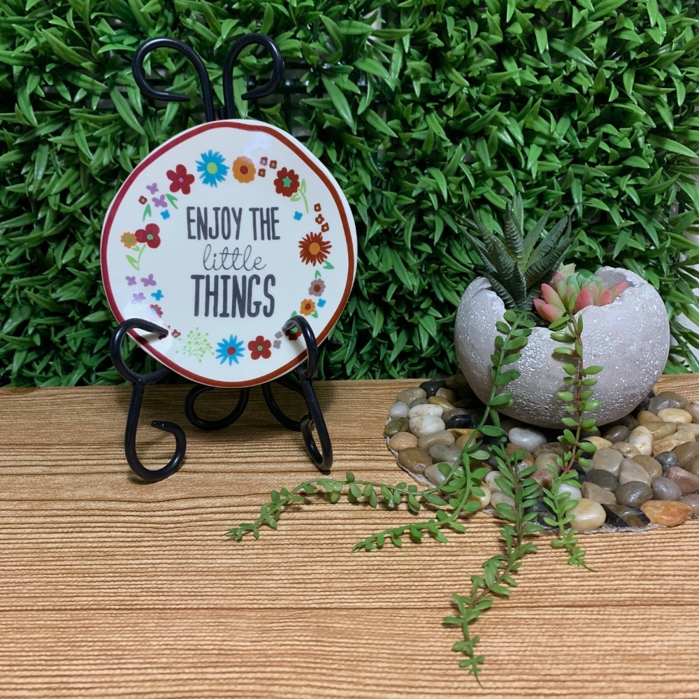 Mini Jewelry Plate Decorative Trinket Ring Dish